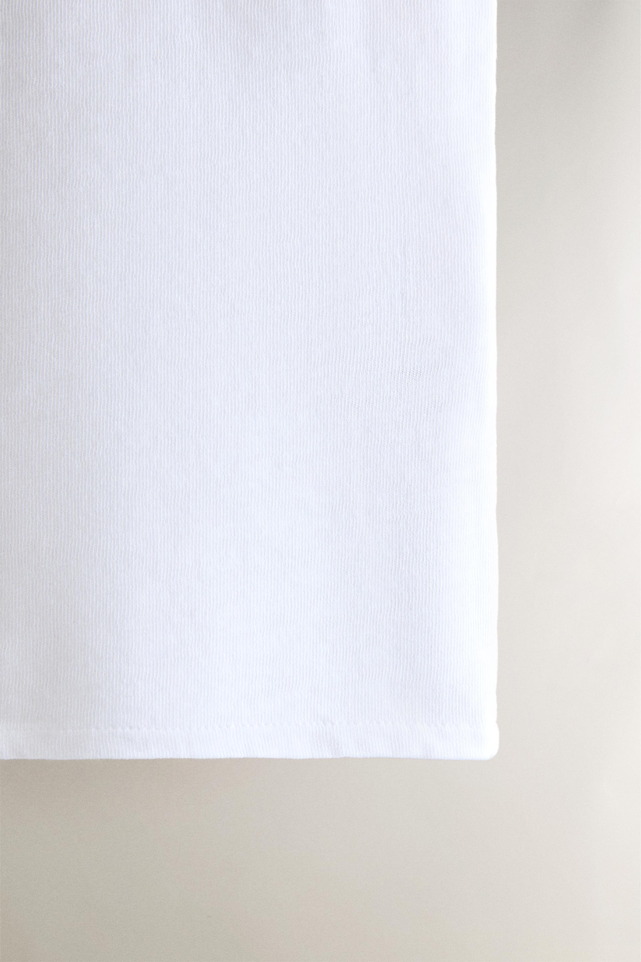 COTTON BUTTON-UP T-SHIRT